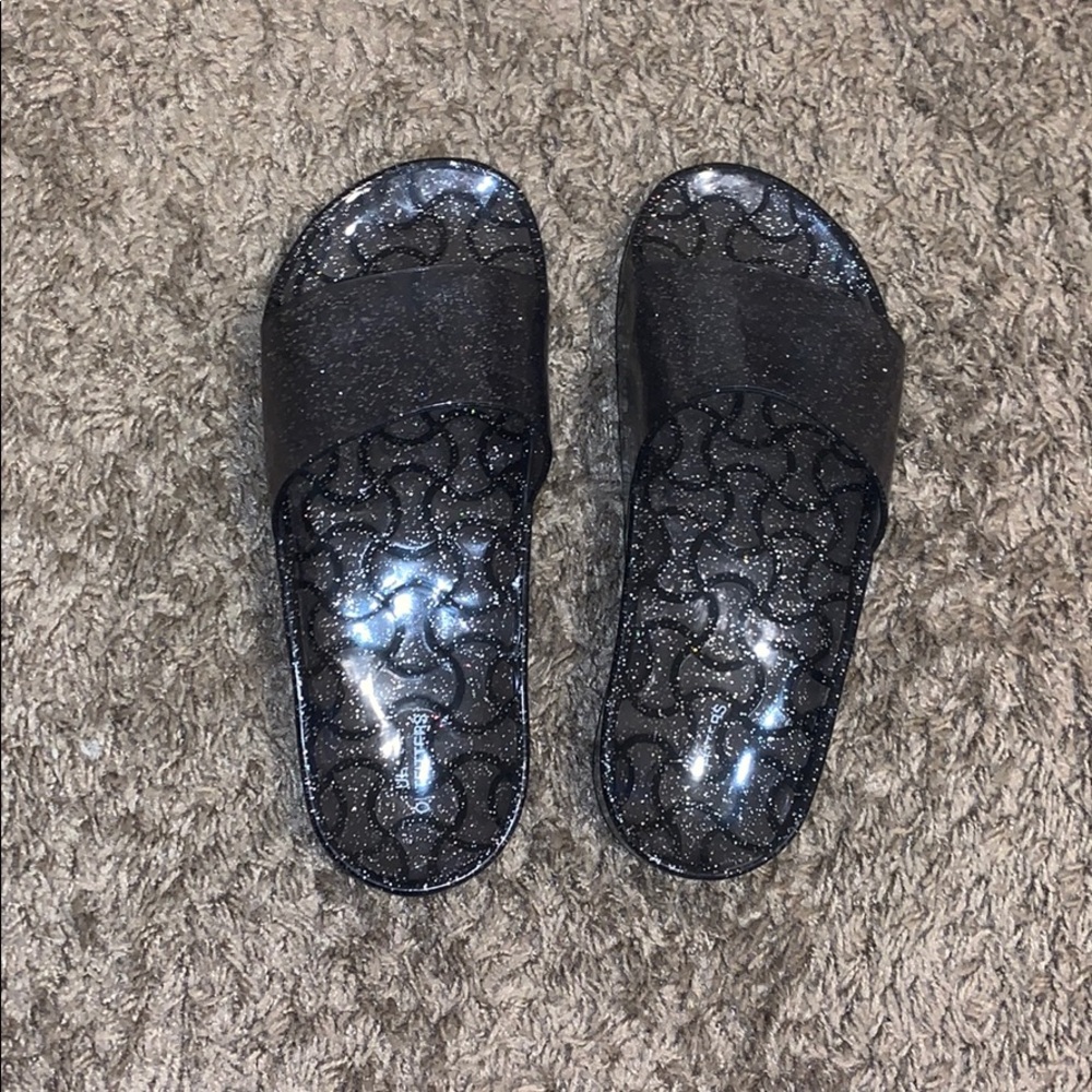 Urban outfitter glitter slides